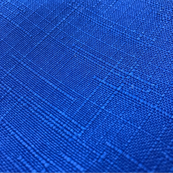 Drapery & Upholstery Fabric Heavy Duty Solid Cobalt Blue Large Piece 54”x128” - Picture 2 of 5